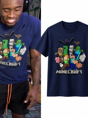 Kai Cenat Minecraft Heroes And Enemies Group Shot Shirt